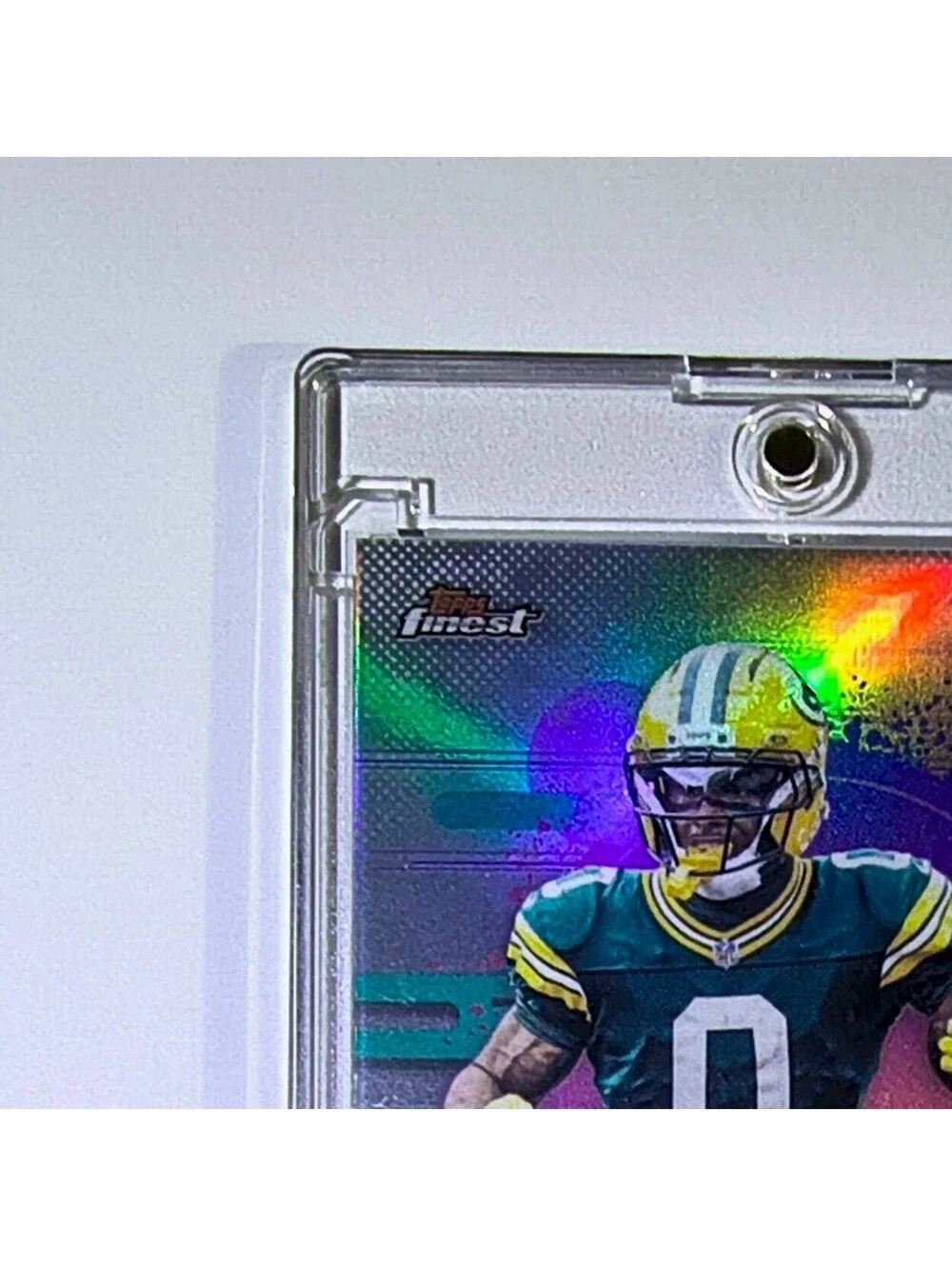 Matthew Golden Rookie 2025 Topps Finest NFL #117 Refractor Green Bay Packers